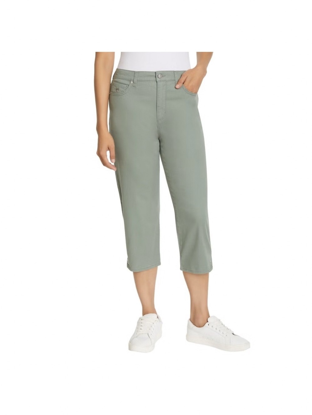 NWT Gloria Vanderbilt Amanda
women's Capri Pants in Sage
Green size 16